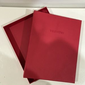 Valentino Red empty scarf Box Gift package